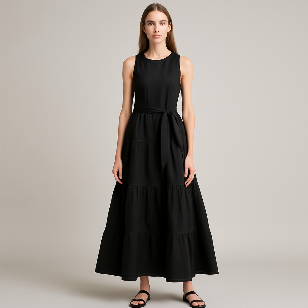 Forcynthia Black Maxi Dress Women's Size Medium